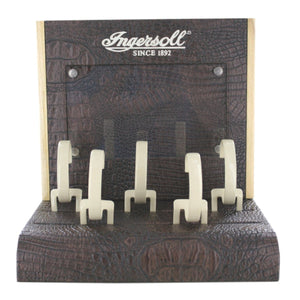 Ingersoll Uhrenaufsteller Display IN07 braun kroko für 5 Uhren