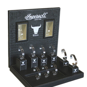 Ingersoll Uhrenaufsteller Display Bison INBI-003 schwarz kroko