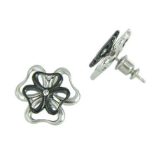Laden Sie das Bild in den Galerie-Viewer, Skagen Damen Ohrringe Ohrstecker silber schwarz JEB0019