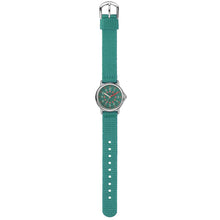 Laden Sie das Bild in den Galerie-Viewer, JACQUES FAREL Kinder-Armbanduhr Analog Quarz Mädchen Textilband KCF 067 grün