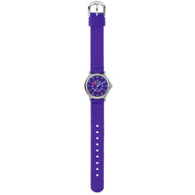 Laden Sie das Bild in den Galerie-Viewer, JACQUES FAREL Kinder-Armbanduhr Analog Quarz Jungen Mädchen Textilband KCF 089
