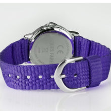 Laden Sie das Bild in den Galerie-Viewer, JACQUES FAREL Kinder-Armbanduhr Analog Quarz Jungen Mädchen Textilband KCF 089