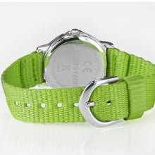 Laden Sie das Bild in den Galerie-Viewer, JACQUES FAREL Kinder-Armbanduhr Analog Quarz Jungen Mädchen Textilband KCF 090