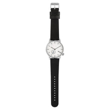 Laden Sie das Bild in den Galerie-Viewer, Komono Herren Uhr Armbanduhr Leder Winston Subs - Silver / White KOM-TRW3002