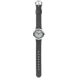 JACQUES FAREL Kinder-Armbanduhr Analog Quarz Textilband KOP 22 grau