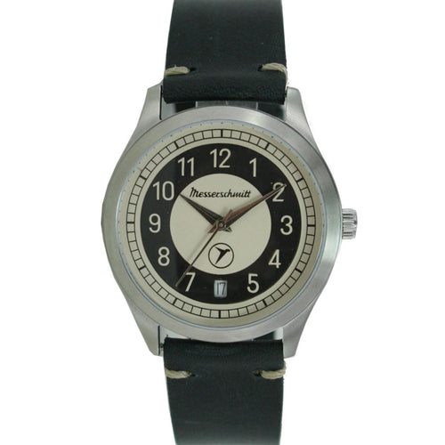 Aristo Messerschmitt Uhr vintage Kabinenroller KR201-S Leder