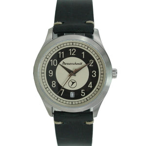 Aristo Messerschmitt Uhr vintage Kabinenroller KR201-S Leder