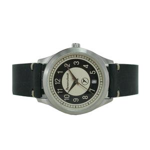 Aristo Messerschmitt Uhr vintage Kabinenroller KR201-S Leder