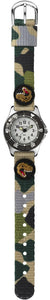 JACQUES FAREL Kinder-Armbanduhr Analog Quarz Jungen Textilband KWD 4111 T-Rex