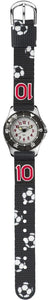 JACQUES FAREL Kinder-Armbanduhr Analog Quarz Jungen Textilband KWD 5000 Fußball