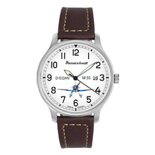 Laden Sie das Bild in den Galerie-Viewer, Aristo Herren Messerschmitt Uhr Fliegeruhr M-35Q-SL Leder