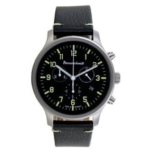 Laden Sie das Bild in den Galerie-Viewer, Aristo Herren Messerschmitt Uhr Fliegeruhr Chronograph ME-3H200L Leder