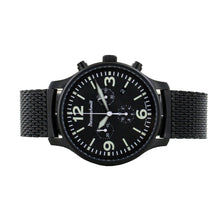 Laden Sie das Bild in den Galerie-Viewer, Aristo Herren Messerschmitt Uhr Flieger Chronograph ME-3H205M-PVD Edelstahl