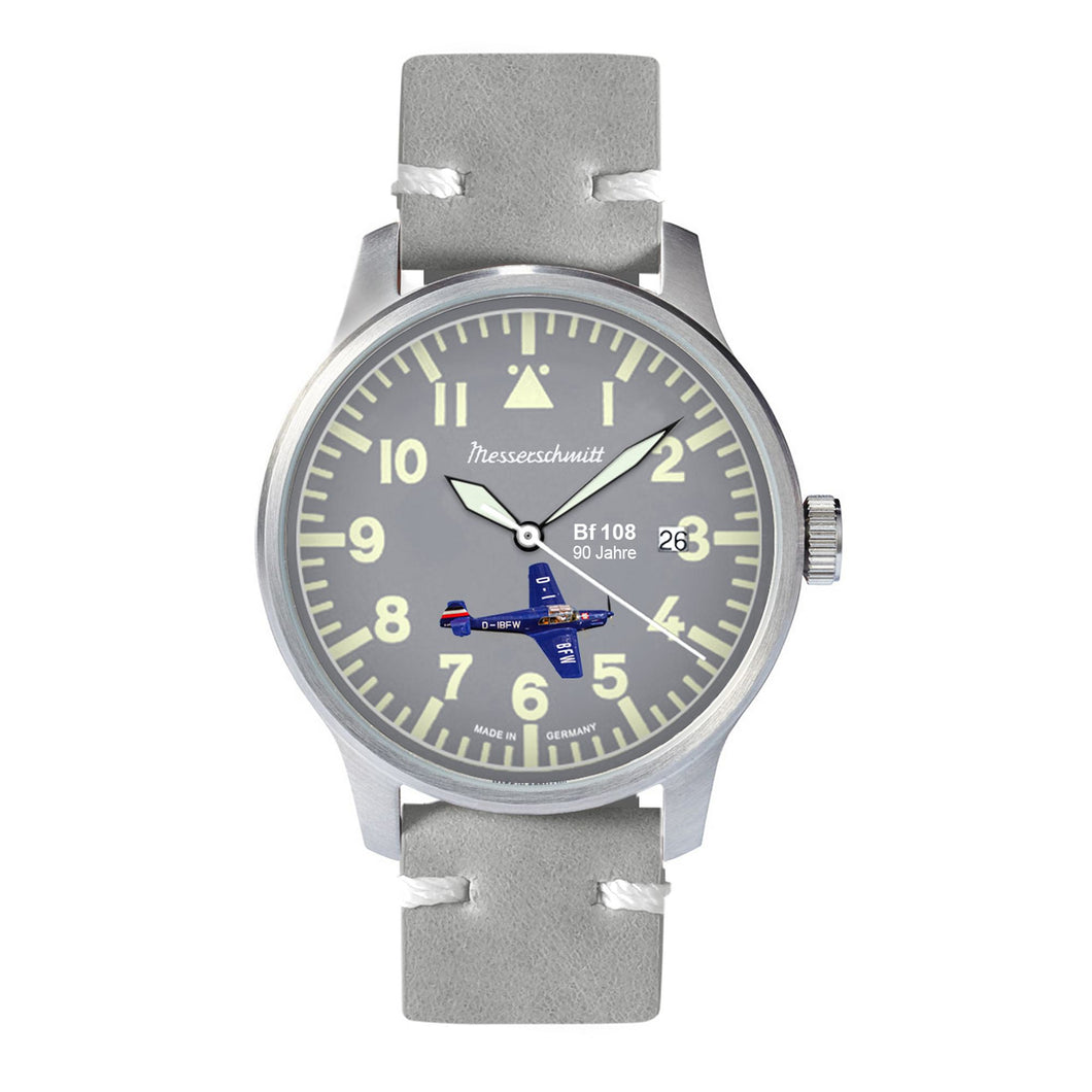 Aristo Herren Messerschmitt Uhr Fliegeruhr ME-42BF108-L Leder