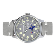 Laden Sie das Bild in den Galerie-Viewer, Aristo Herren Messerschmitt Uhr Fliegeruhr ME-42BF108-L Leder