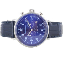 Laden Sie das Bild in den Galerie-Viewer, Aristo Herren Messerschmitt Uhr Edelstahl Chronograph ME-4H168L Leder