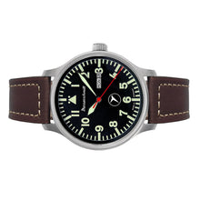 Laden Sie das Bild in den Galerie-Viewer, Aristo Herren Messerschmitt Uhr Fliegeruhr ME-6332-DD2 Leder