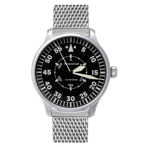 Aristo Herren Messerschmitt Uhr Fliegeruhr Automatik ME-6332NAV-M Edelstahl