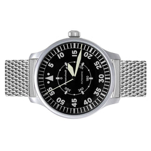 Aristo Herren Messerschmitt Uhr Fliegeruhr Automatik ME-6332NAV-M Edelstahl