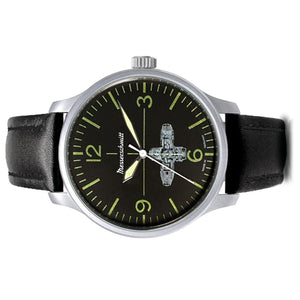 Aristo Herren Messerschmitt Uhr Boxer-Uhr ME-Boxer-RT Leder