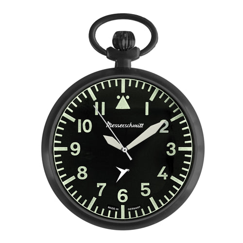 Aristo Messerschmitt ME-TAU-4 Taschenuhr im Fliegeruhren-Stil mit Kette