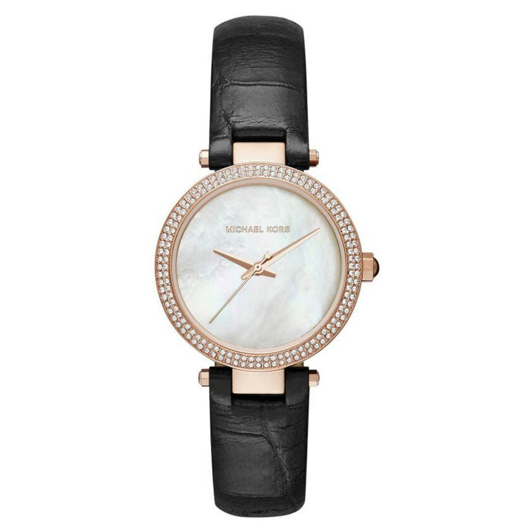 Michael Kors Damen Uhr Armbanduhr MINI PARKER Leder MK2591