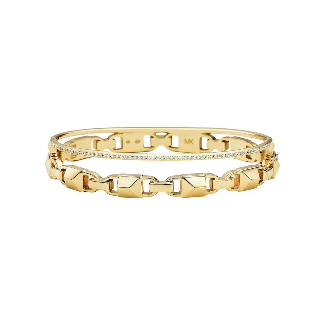 Michael Kors Damen Armband Armreif Silber goldfarben MKC1001AN710