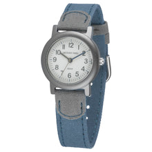 Laden Sie das Bild in den Galerie-Viewer, JACQUES FAREL Öko Kinder-Armbanduhr Analog Quarz Jungen ORG 0777 blau grau