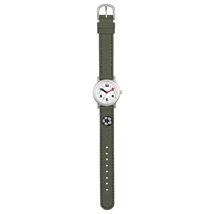 JACQUES FAREL Öko Kinder-Armbanduhr Analog Quarz Jungen ORG 1011 Fußball