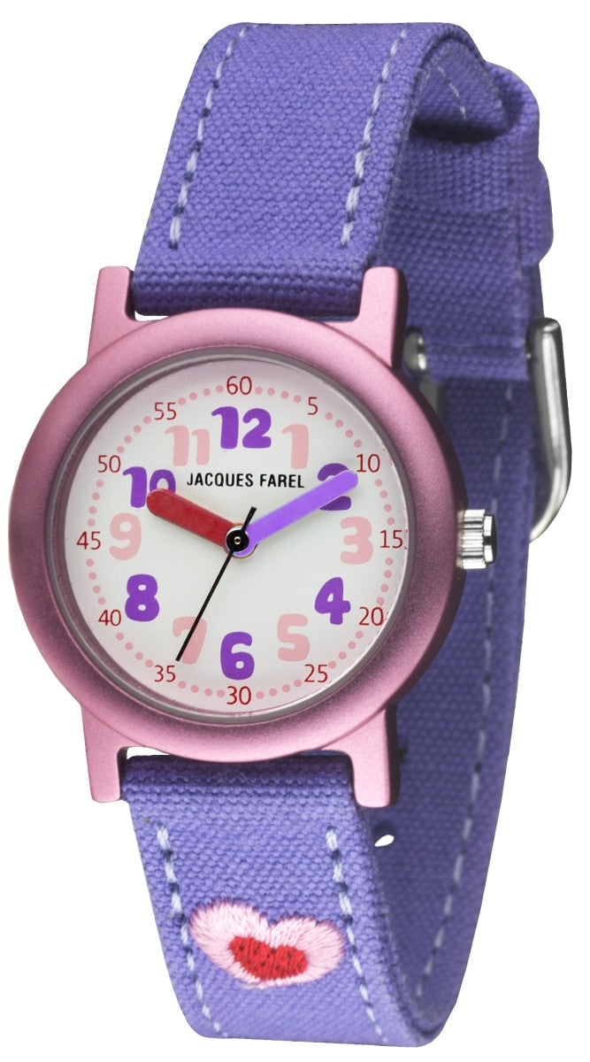 Jacques Farel Kinderuhr 'Dinosaurier' – Wasserdicht 5 Bar, 28 Mm, Mit Leuchtzeigern