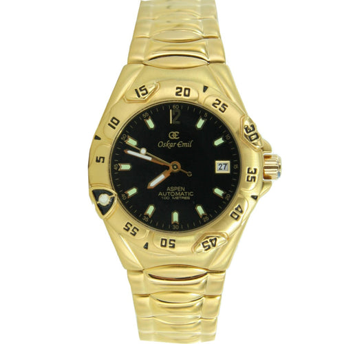 Oskar Emil Aspen Herren Uhr Armbanduhr Automatik