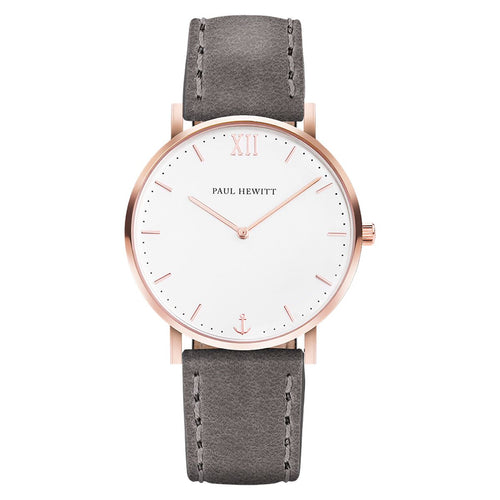 PAUL HEWITT Damen Uhr Analog Quarz Sailor Line PH-SA-R_St-W-13M-1 Leder