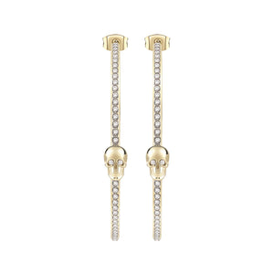Philipp Plein Damen Ohrringe Creolen Edelstahl IP Gold LETTERING PJ1AA01EU