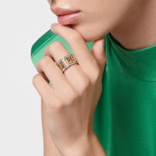 Laden Sie das Bild in den Galerie-Viewer, Philipp Plein Damen Ring Edelstahl Gold LETTERING PP Font PJ1AA08R