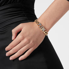 Laden Sie das Bild in den Galerie-Viewer, Philipp Plein Damen Armband Armkette Edelstahl IP Gold LETTERING PJ1AA11BU