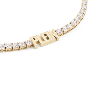 Philipp Plein Damen Kette Halskette Edelstahl IP Gold LETTERING PJ1AA14NU