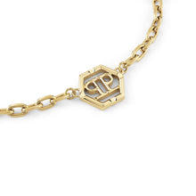 Laden Sie das Bild in den Galerie-Viewer, Philipp Plein Damen Kette Halskette Edelstahl IP Gold HEXAGON PJ2AA08NU