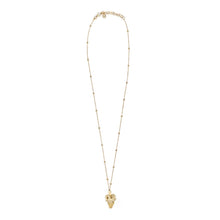 Laden Sie das Bild in den Galerie-Viewer, Philipp Plein Damen Kette Halskette Edelstahl IP Gold SKULL CROWN PJ4AA03NU