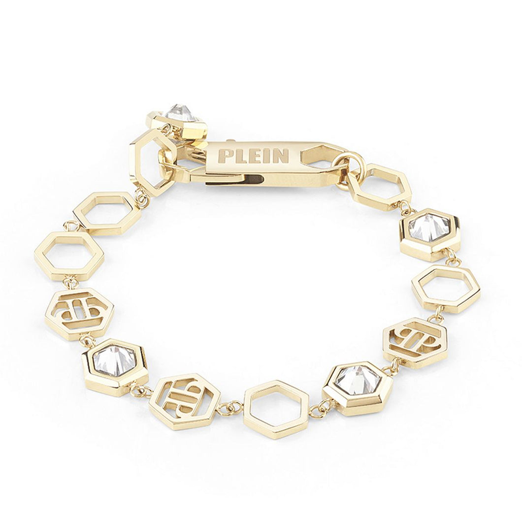 Philipp Plein Damen Armband Edelstahl IP Gold HEXAGON LUX PJ5AA05BU