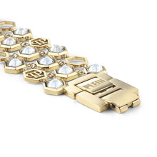 Laden Sie das Bild in den Galerie-Viewer, Philipp Plein Damen Armband Edelstahl IP Gold HEXAGON LUX PJ5AA06BU-1