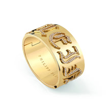 Laden Sie das Bild in den Galerie-Viewer, Philipp Plein Damen Armband Armreif Edelstahl IP Gold PP LADY GOTHIC PJ6EA02BU-1