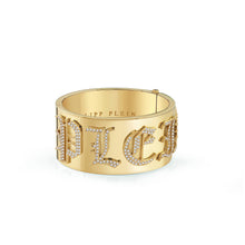 Laden Sie das Bild in den Galerie-Viewer, Philipp Plein Damen Armband Armreif Edelstahl IP Gold PP LADY GOTHIC PJ6EA02BU-1