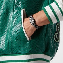 Laden Sie das Bild in den Galerie-Viewer, Philipp Plein Herren Armband Armkette Edelstahl IP Gun HEXAGON PJ7AA01BL