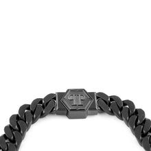 Laden Sie das Bild in den Galerie-Viewer, Philipp Plein Herren Kette Halskette Edelstahl IP Gun HEXAGON PJ7AA02NS