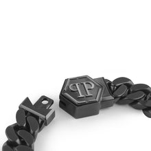 Laden Sie das Bild in den Galerie-Viewer, Philipp Plein Herren Kette Halskette Edelstahl IP Gun HEXAGON PJ7AA02NS