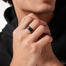 Laden Sie das Bild in den Galerie-Viewer, Philipp Plein Herren Ring Edelstahl IP Gun HEXAGON PJ7AA14R