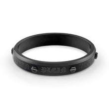 Laden Sie das Bild in den Galerie-Viewer, Philipp Plein Herren Armband Armreif Edelstahl IP Gun HEXAGON PJ7AA17BS