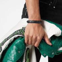 Laden Sie das Bild in den Galerie-Viewer, Philipp Plein Herren Armband Armreif Edelstahl IP Gun HEXAGON PJ7AA17BS