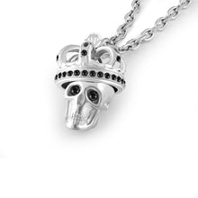 Laden Sie das Bild in den Galerie-Viewer, Philipp Plein Herren Kette Halskette Edelstahl silber 3D SKULL PJ8AA03NU