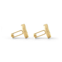Laden Sie das Bild in den Galerie-Viewer, Philipp Plein Herren Manschettenknöpfe Edelstahl IP Gold HEXAGON PJ9AA02CU